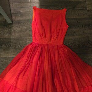 Red 1950's Party Dress